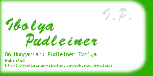 ibolya pudleiner business card